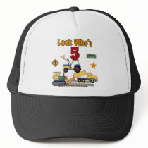 Construction 5th Birthday Tshirts and Gifts Trucker Hat