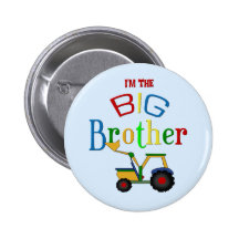 Construction Big Brother Gifts Pin
