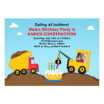 Construction Birthday Party Invitation