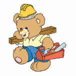 Construction Carpenter Bear photo sculptures