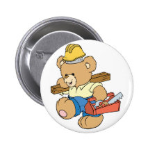 Construction Carpenter Bear Pin