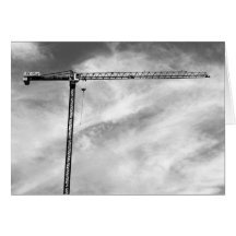 Construction Crane Card