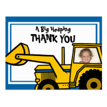 Construction Fun/ Backhoe Post Cards