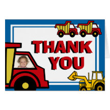 Construction Fun Thank You Card