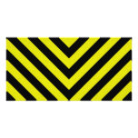 Construction Hazard Stripes photo cards