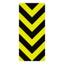 Construction Hazard Stripes Rack Cards