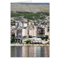 Construction In Sarande Town In Albania Greeting Cards
