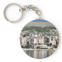 Construction In Sarande Town In Albania Key Chains