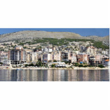 Construction In Sarande Town In Albania Acrylic Cut Outs