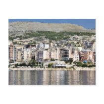 Construction In Sarande Town In Albania Postcard