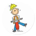 Construction Jack Hammer T-shirts and Gifts stickers