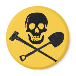 Construction Pirate Magnet
