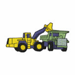 Construction Scene embroidered shirts