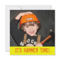 Construction Tool Theme Birthday Invitation