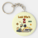 Construction Vehicles 2nd Birthday Keychains