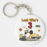 Construction Vehicles 3rd Birthday Tshirts Key Chains