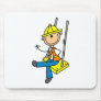 Construction Worker on High Rise Mousepad