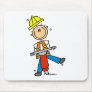 Construction Worker with Jack Hammer Mousepad