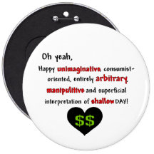 Consumerist Anti-Valentine Pinback Buttons