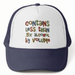 Contains Less than point 5 Percent Alcohol Volume Hats