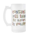 Contains Less than point 5 Percent Alcohol Volume mugs