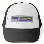 Contains nuts anti liberal bumper sticker mesh hat