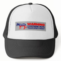 Contains nuts anti liberal bumper sticker mesh hat