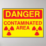 Contaminated Area posters