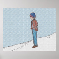"Contemplation in the Snow" Print