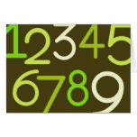 Contemporary Baby | Numbers I Greeting Cards