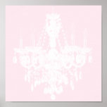 Contemporary Chandelier Silhouette Art - Print #1