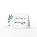 Contemporary Christmas Card Baubles