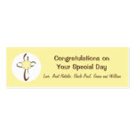 Contemporary Cross Gift Tag in Yellow and Brown business cards