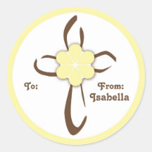 Contemporary Cross Sticker