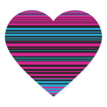 Contemporary dark pink black and blue stripes
