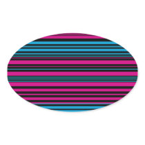Contemporary dark pink black and blue stripes