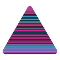 Contemporary dark pink black and blue stripes