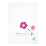 Contemporary Floral Bridal Shower Invitations