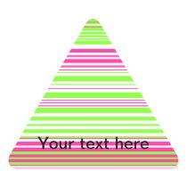 Contemporary light green and pink stripes