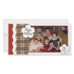 Contemporary Plaid Holiday Photo Cards