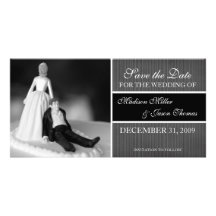 Contemporary Save the Date Announcement Customised Photo Card