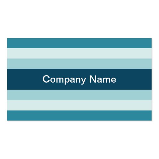 Contemporary Stripes (Ice) Business Cards