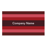 Contemporary Stripes (Ruby) Business Cards