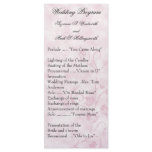 Contemporary Wedding Programs Pink rack cards