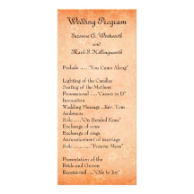 Contemporary Wedding Programs - Stars Customized Rack Card