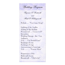 Contemporary Wedding Programs Yellow Full Color Rack Card