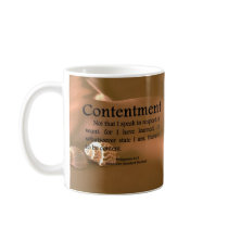 Contentment Philippians 4-11 Coffee Mugs