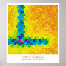 Contour Mosaic Posters