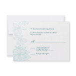 Contoured Bloom Sapphire Reply Card