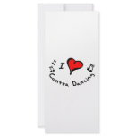 Contra Dancing I Heart-Love rack cards